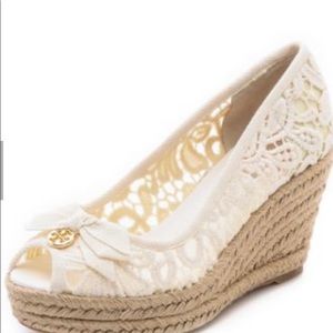 Tory Burch Jackie Wedge Espadrille - Size 7